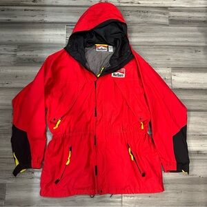 Marlboro adventure team red windbreaker full zip jacket size XL